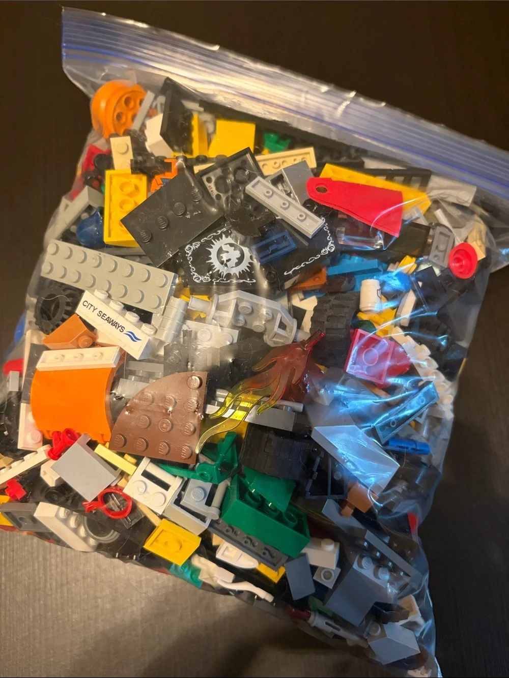 Assorted Lot of Lego Building Brick Parts - Mixed Colors 2 pounds 9.6 ounces